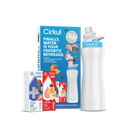 22oz. White Stainless Steel Bottle Starter Kit - Clean Bundle