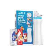 22oz. White Stainless Steel Bottle Starter Kit - Clean Bundle