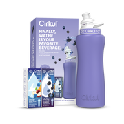 32oz. Matte Periwinkle Stainless Steel Bottle Starter Kit - Weekend Pair