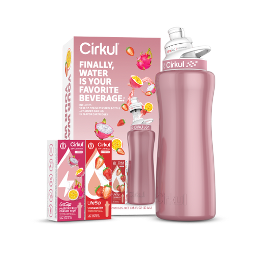 32oz. Rose Gold Stainless Steel Bottle Starter Kit - Ready Routine