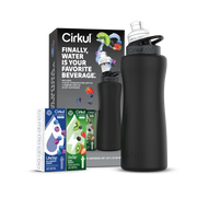 32oz. Matte Black Stainless Steel Bottle Starter Kit - Fresh Pair
