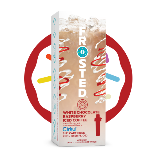 Frosted White Chocolate Raspberry Iced Coffee - Easy Set